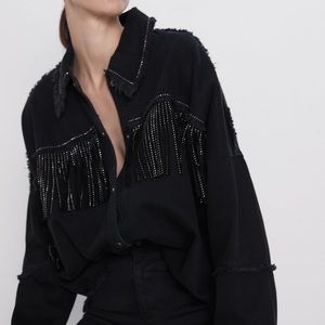 Zara Fringe Jacket